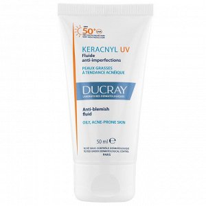 Дюкрэ Флюид против несовершенств жирной кожи, склонной к акне SPF50+, 50 мл (Ducray, Keracnyl)