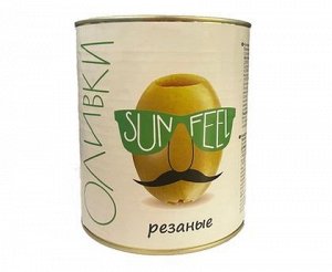 Оливки резаные 3000г (Сухой вес 1,56кг) Sunfeel, Испания