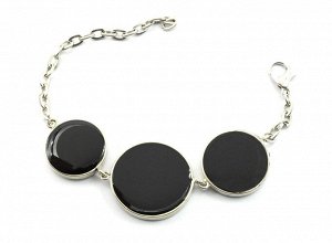 Браслет "Мозаика" из лизардита, 19 см