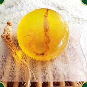 Лечебное косметическое мыло с корнем женьшеня, для ухода за проблемной кожей "ESABA" Anti Mite Skin Rejuvenating Ginseng Soap, 90 гр