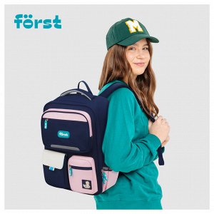Ранец Först F-Style ""Pink"" 38*26,5*16см, 1 отделение, 6 карманов, анатомическая спинка