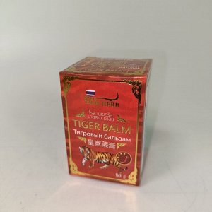 Бальзам для массажа Тайский красный. ROYAI Thai Herb Tiger Balm, 50г.
