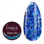 Unique Fancy 04 Гель-краска / глиттер-гель для дизайна ногтей