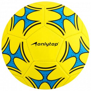 Футбольный мяч ONLYTOP, машинная сшивка, 32 панели, р. 5, PVC, цвет МИКС