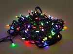 Гирлянда эл. 100 LED, цветное свечение, зеленый провод, 8 режимов,кор. 14*9*8 см