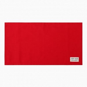 Полотенце новогоднее «Этель» New year collection, цвет красный, 40x73 см, 100% хл, саржа 190 г/м²