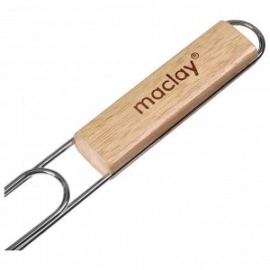 Решётка - гриль для рыбы maclay, 25x34 см, нержавеющая сталь, для мангала