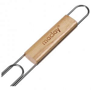Решётка - гриль для сосисок maclay, 17х8.5 см, нержавеющая сталь, для мангала