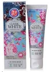 Зубная паста «Classic White» / “Scarlet Beauty Clinic” отбеливающая с ароматом мяты и ягод (туба в коробке) 110г