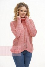 Свитер женский. Цвет: 052 розовый меланж