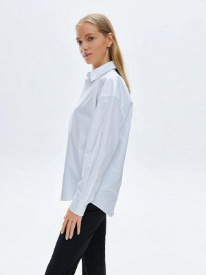 Рубашка oversize с длинным рукавом