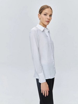 Рубашка из смесового хлопка цвет  Белый