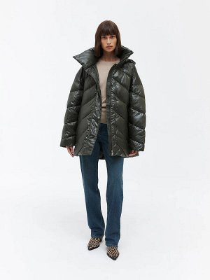 Стеганая oversize куртка