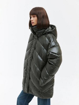 Стеганая oversize куртка
