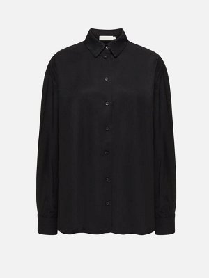 Черная oversize рубашка