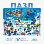 Пазл большой «Южный полюс», 30 элементов