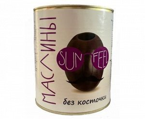 Маслины б/к 3000г (Сухой вес 1,45кг) Sunfeel, Испания