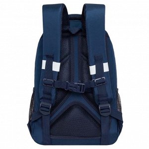 Рюкзак школьный GRIZZLY с карманом для ноутбука 13", анатомической спинкой, для девочки