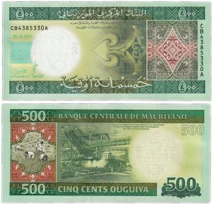 Мавритания 500 угий 2013 пресс