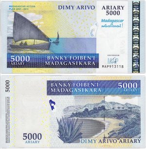Мадагаскар 5000 ариари 2007-2012