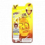 Питательная тканевая маска для лица с экстрактом мёда Elizavecca Honey Deep Power Ringer Mask Pack