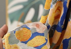 Костюм летний: рубашка, асимметричный подол-волан + юбка-миди с цветочным принтом, как на фото