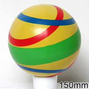 Мяч резин. 150 мм полоса 101лп РОССИЯ