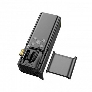 Портативный компрессор - Power Bank 2в1 Hoco Portable Smart Air Pump ZP7, 5000 mAh, 10.3 BAR