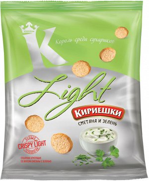 Сух.Кириешки Light пшен. 80г/22 Сметана с зеленью