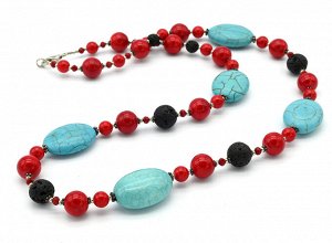 Бусы из самоцветов, 60см
