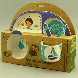 Детский набор посуды Bamboo Fibre.