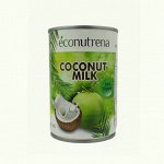 Молоко кокосовое органическое, &quot;Econutrena&quot;, жирность 17%, 400мл
