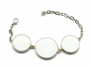 Браслет "Мозаика" из бирюзы (имтация), 19,5см