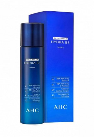 AHC Тоник для кожи лица увлажняющий с витамином В5  Premium Hydra B5 Toner, 140мл