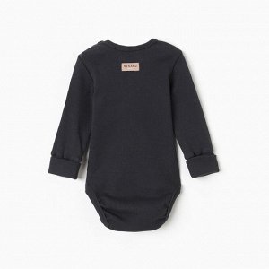 Комплект боди детских MINAKU: Basic Line BABY, цвет светло-серый/графитовый.