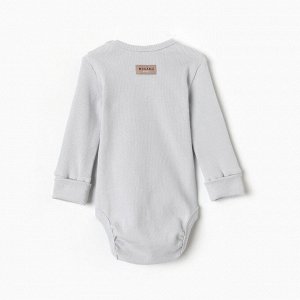 Комплект боди детских MINAKU: Basic Line BABY, цвет светло-серый/графитовый.