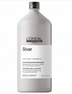 Loreal Шампунь для нейтрализации желтизны осветленных и седых волос Loreal Professionnel 1500 мл Лореаль