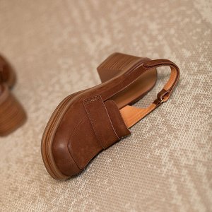 Босоножки на толстом высоком каблуке, черный