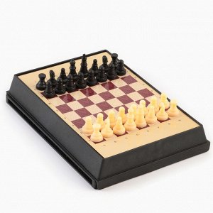 Настольные игры магнитные 5 в 1, шахматы, шашки, шашматы, лудо, змеи и лестницы 16.5x12 см