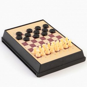 Настольные игры магнитные 5 в 1, шахматы, шашки, шашматы, лудо, змеи и лестницы 16.5x12 см