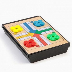 Настольные игры магнитные 5 в 1, шахматы, шашки, шашматы, лудо, змеи и лестницы 16.5x12 см