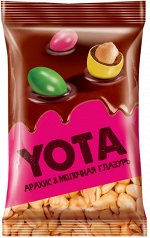 «Yota», арахис в молочно-шоколадной и хрустящей сахарной глазури, 150 г