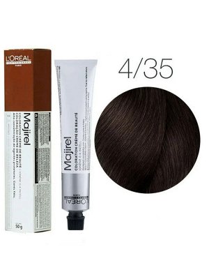 Loreal Краска для волос тон 4.35 Шатен золотистый красное дерево Loreal Professionnel Majirel 50 мл Лореаль