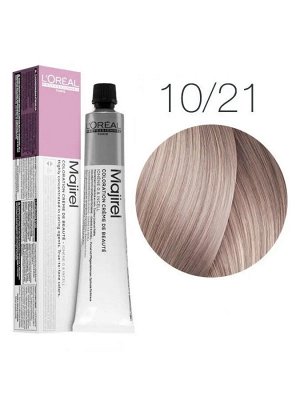 Loreal Краска для волос тон 10.21 Очень очень светлый блондин перламутровый пепельный Loreal Professionnel Majirel 50 мл Лореаль