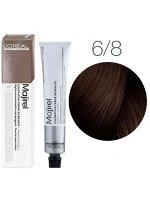 Лореаль Краска для волос тон 6.8 Темный блондин мокка Loreal Professionnel Majirel 50 мл Лореаль