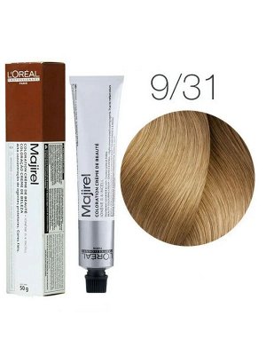 Loreal Краска для волос тон 9.31 Очень светлый блондин золотисто пепельный Loreal Professionnel Majirel 50 мл Лореаль