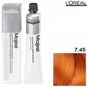 Loreal Краска для волос тон 7.45 Блондин медный красное дерево Loreal Majirouge Rubilane 50 мл Лореаль