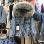 Джинсовые зимние куртки
