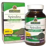 Nature&#039;s Answer, Спирулина, 90 капсул в растительной оболочке