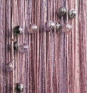 Кисея нитяные шторы дождь радуга с шарами col 126